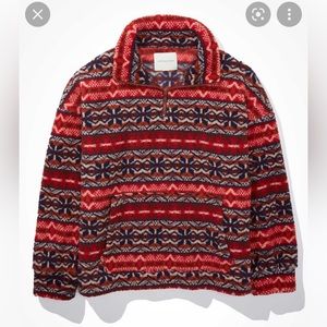 AE Cozy Sherpa Quarter Zip Sweatshirt